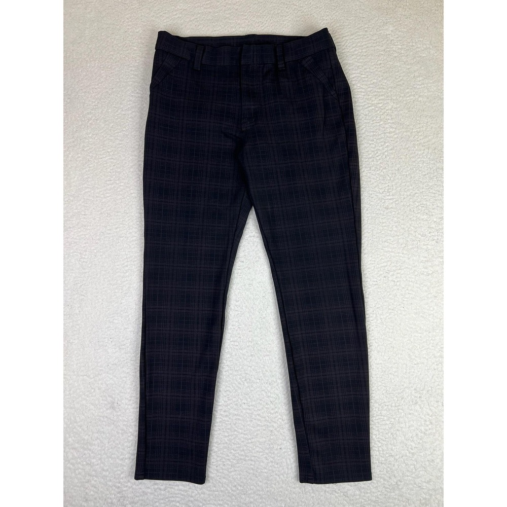 KUT From The‎ Kloth Womens 10 Black Plaid Skinny Ponte Dress Pants SP048ME1